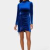 bebe1296_sapphire_1_46087660-b15b-4296-8a8a-1c852c0fd28c Beaded Sash Velvet Mini Dress